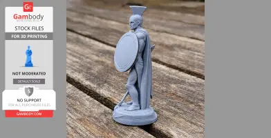 Leonidas I Spartan Warrior - Historical Warrior STL