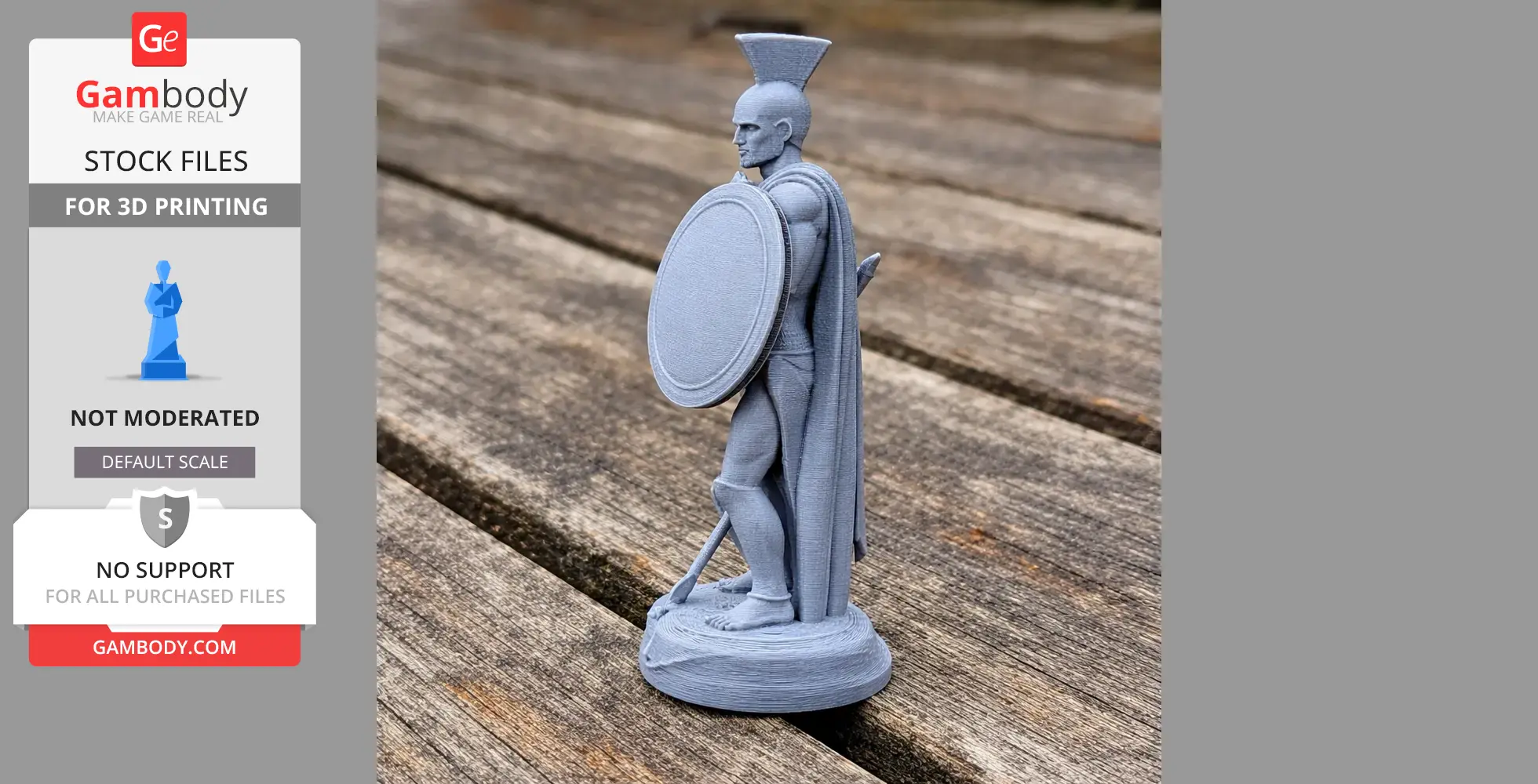 Leonidas I Spartan Warrior - Historical Warrior STL