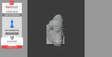 Top view of a 3D bust model featuring an elaborate hairstyle and decorative attire.