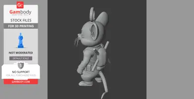 Jerry Mouse Deadpool Ring Figure - Mashup Figure STL