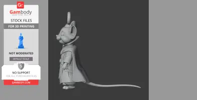 Jerry Mouse Doctor Strange Ring Figure - Mashup Figure STL