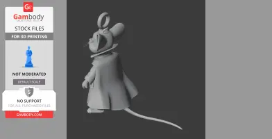 Jerry Mouse Doctor Strange Ring Figure - Mashup Figure STL