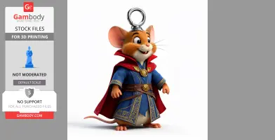 Jerry Mouse Doctor Strange Ring Figure - Mashup Figure STL