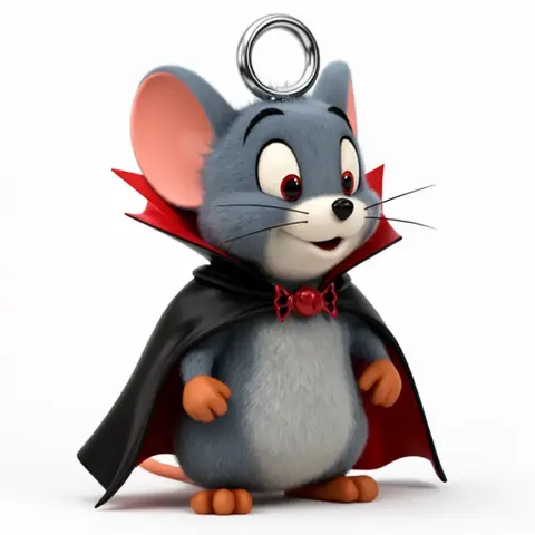 Jerry Mouse Dracula Ring Figure - Mashup Figure STL