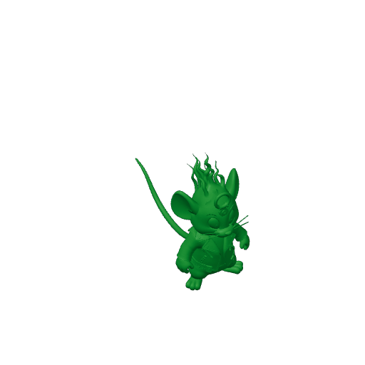 Jerry Mouse Ghost Rider Ring Figure.3mf