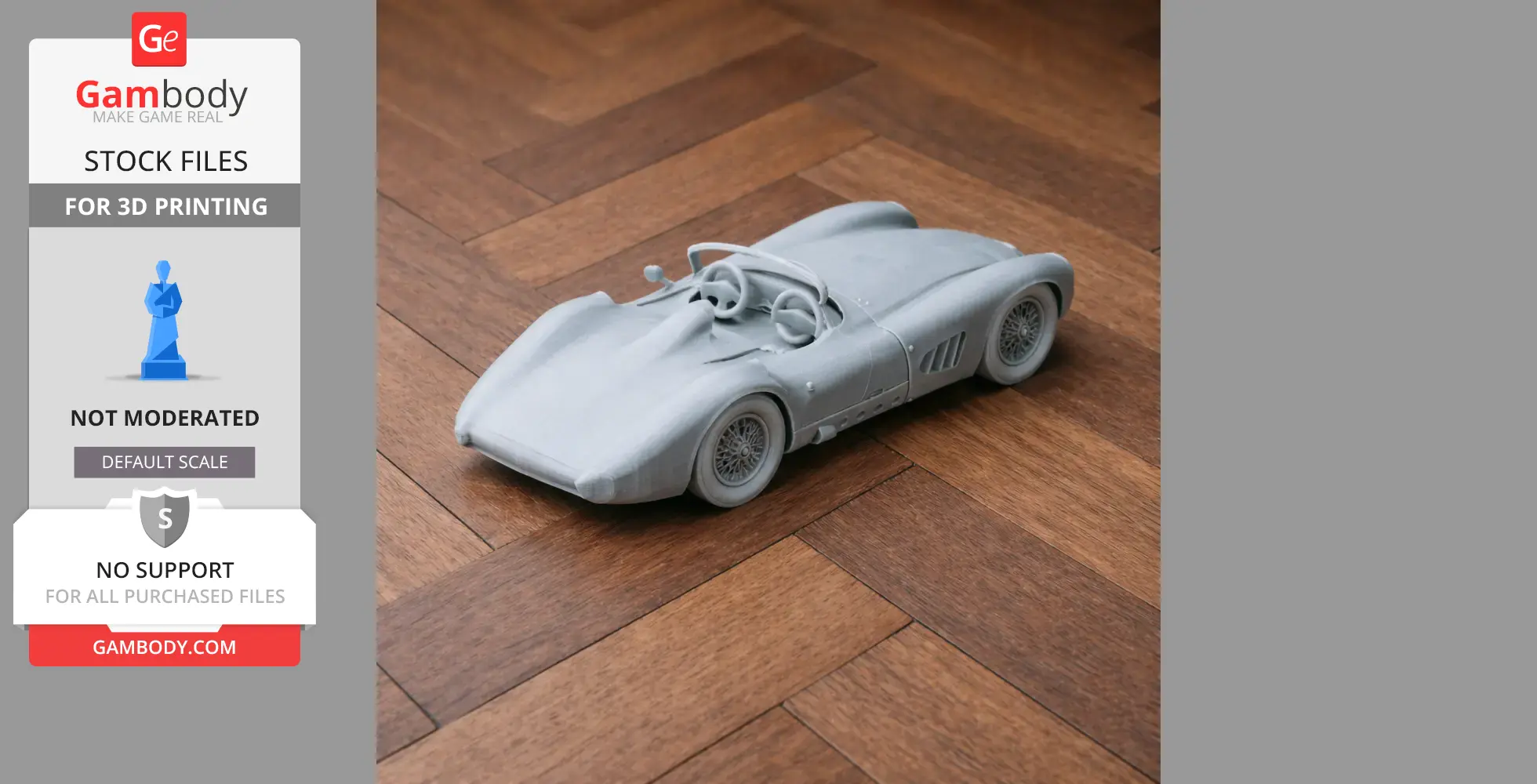 Aston Martin DBR1 - Scale Vehicle STL