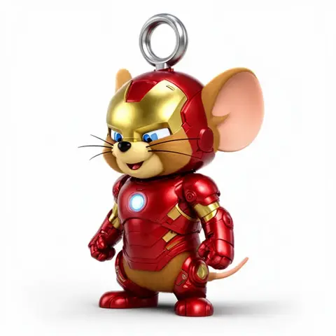 Jerry Mouse Iron Man Ring Figure - Mashup Figure STL