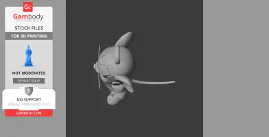 Jerry Mouse Iron Man Ring Figure - Mashup Figure STL