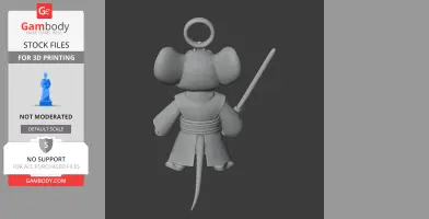 Jerry Mouse Jedi Ring Figure - Mashup Figure STL