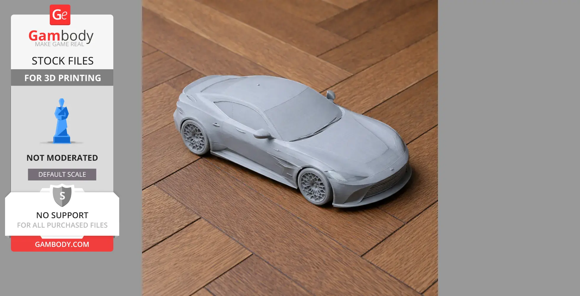 Aston Martin DBS Superleggera - Scale Vehicle STL