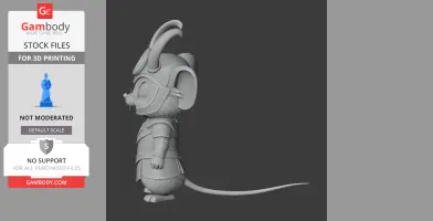Jerry Mouse Loki Ring Figure - Mashup Figure STL