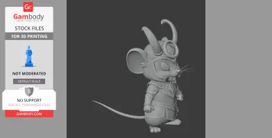 Jerry Mouse Loki Ring Figure - Mashup Figure STL