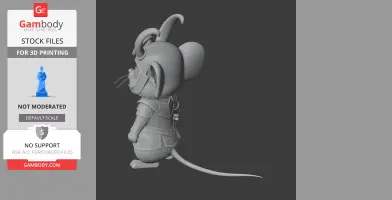 Jerry Mouse Loki Ring Figure - Mashup Figure STL