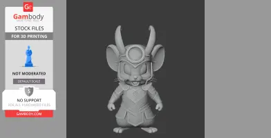 Jerry Mouse Loki Ring Figure - Mashup Figure STL