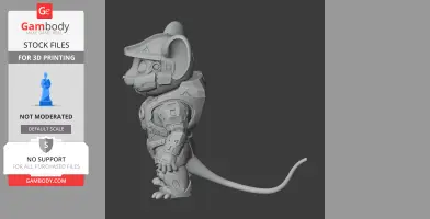 Jerry Mouse Master Chief Ring Figure - Mashup Figure STL