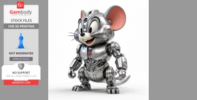 Jerry Mouse Megatron Ring Figure - Mashup Figure STL
