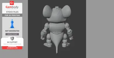 Jerry Mouse Megatron Ring Figure - Mashup Figure STL