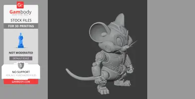 Jerry Mouse Megatron Ring Figure - Mashup Figure STL