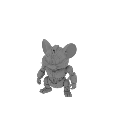 Jerry Mouse Megatron Ring Figure.stl