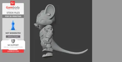 Jerry Mouse Megatron Ring Figure - Mashup Figure STL