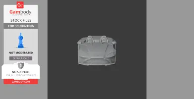 3D model of the front view of an Aston Martin V12 Speedster for 3D printing, by Gambody.