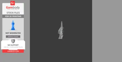 3D model of a Stokesosaurus dinosaur, detailed and ready for 3D printing.