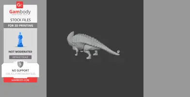 3D model of a spiked, armored prehistoric dinosaur, Talarurus, suitable for 3D printing.