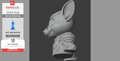 Jerry Mouse Predator Ring Figure - Mashup Figure STL