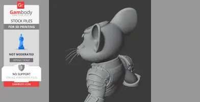 Jerry Mouse Predator Ring Figure - Mashup Figure STL