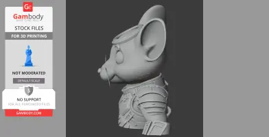 Jerry Mouse Predator Ring Figure - Mashup Figure STL