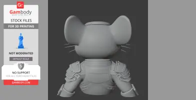 Jerry Mouse Predator Ring Figure - Mashup Figure STL