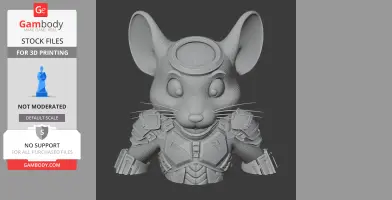 Jerry Mouse Predator Ring Figure - Mashup Figure STL