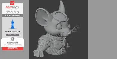 Jerry Mouse Predator Ring Figure - Mashup Figure STL
