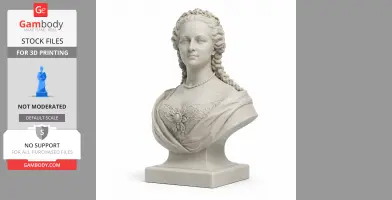 Maria Theresa Bust - Historical Warrior STL
