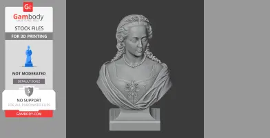 Maria Theresa Bust - Historical Warrior STL