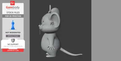 Jerry Mouse Spider-Man Ring Figure - Mashup Figure STL