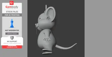 Jerry Mouse Spider-Man Ring Figure - Mashup Figure STL
