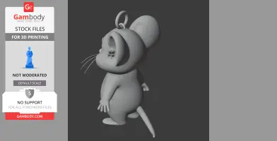 Jerry Mouse Spider-Man Ring Figure - Mashup Figure STL