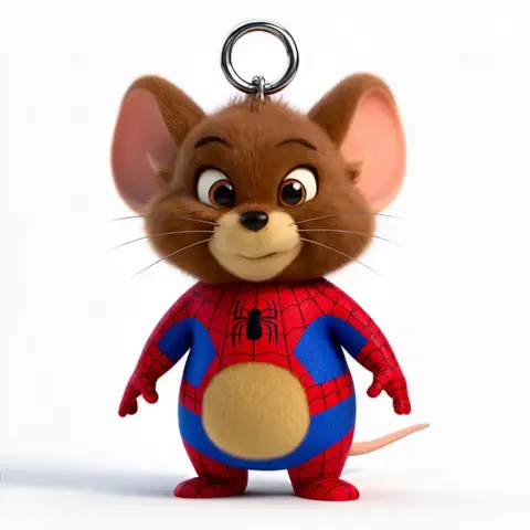 Jerry Mouse Spider-Man Ring Figure - Mashup Figure STL