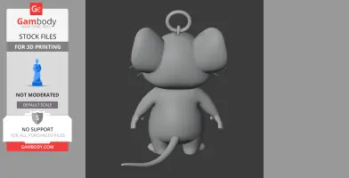 Jerry Mouse Spider-Man Ring Figure - Mashup Figure STL