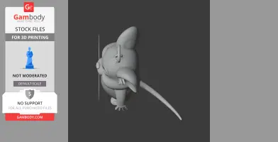 Jerry Mouse Spider-Man Ring Figure - Mashup Figure STL
