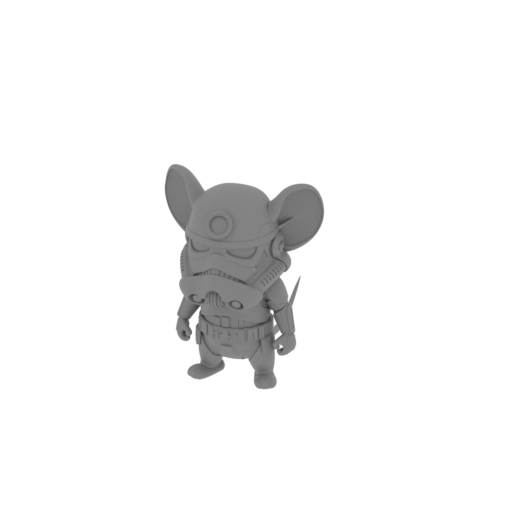 Jerry Mouse Stormtrooper Ring Figure.stl