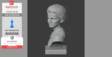 Marie Curie Bust - Historical Warrior STL
