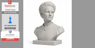 Marie Curie Bust - Historical Warrior STL