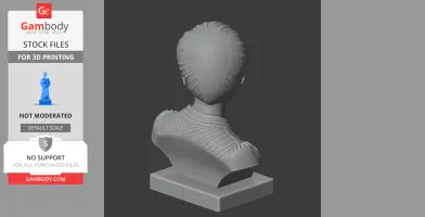 Marie Curie Bust - Historical Warrior STL