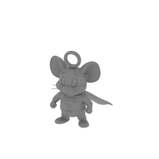 Jerry Mouse Superman Ring Figure.stl