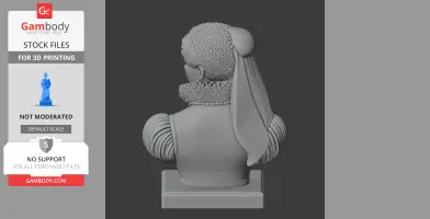 Mary Queen of Scots Bust - Historical Warrior STL
