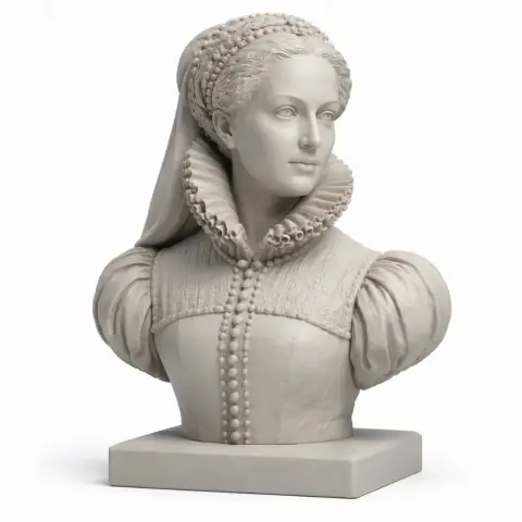 Mary Queen of Scots Bust - Historical Warrior STL