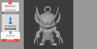Jerry Mouse Wolverine Ring Figure - Mashup Figure STL
