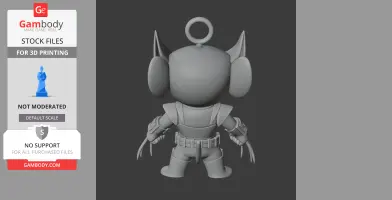 Jerry Mouse Wolverine Ring Figure - Mashup Figure STL